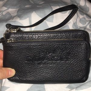 Coach leather wristlet